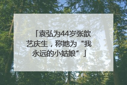 袁弘为44岁张歆艺庆生，称她为“我永远的小姑娘”