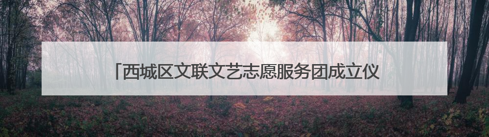 西城区文联文艺志愿服务团成立仪式暨“舞步绽芳华·艺韵启新章”2025年舞蹈大赛展演圆满举办
