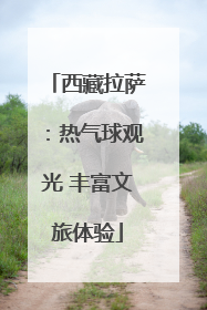 西藏拉萨：热气球观光 丰富文旅体验