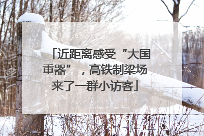 近距离感受“大国重器”，高铁制梁场来了一群小访客