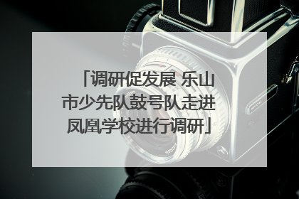 调研促发展 乐山市少先队鼓号队走进凤凰学校进行调研