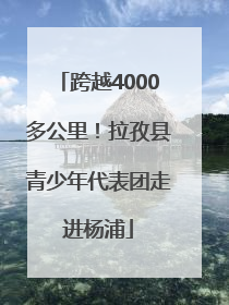 跨越4000多公里！拉孜县青少年代表团走进杨浦