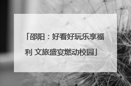 邵阳：好看好玩乐享福利 文旅盛宴燃动校园