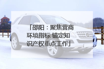 邵阳：聚焦营商环境指标 锚定知识产权重点工作