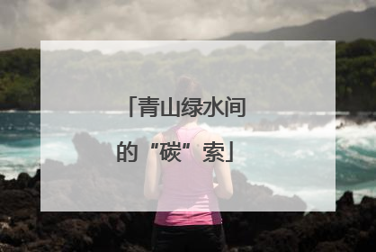 青山绿水间的“碳”索