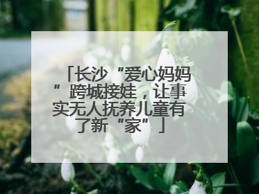 长沙“爱心妈妈”跨城接娃，让事实无人抚养儿童有了新“家”