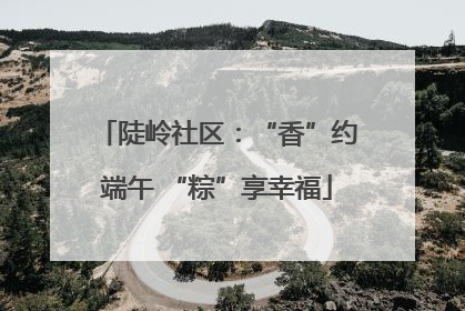 陡岭社区：“香”约端午 “粽”享幸福