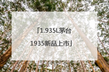 1.935L茅台1935新品上市