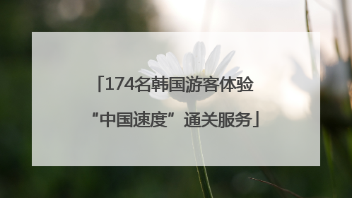 174名韩国游客体验“中国速度”通关服务