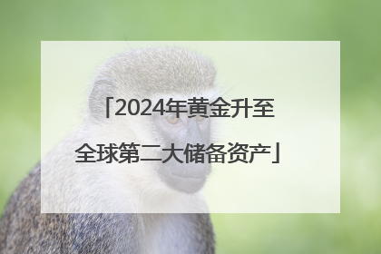 2024年黄金升至全球第二大储备资产
