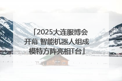 2025大连服博会开幕 智能机器人组成模特方阵亮相T台