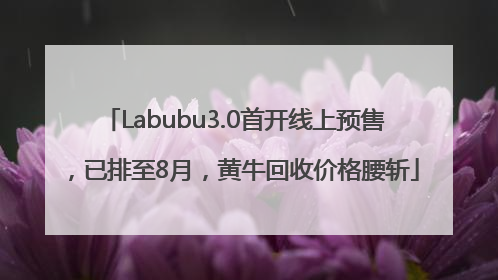 Labubu3.0首开线上预售，已排至8月，黄牛回收价格腰斩